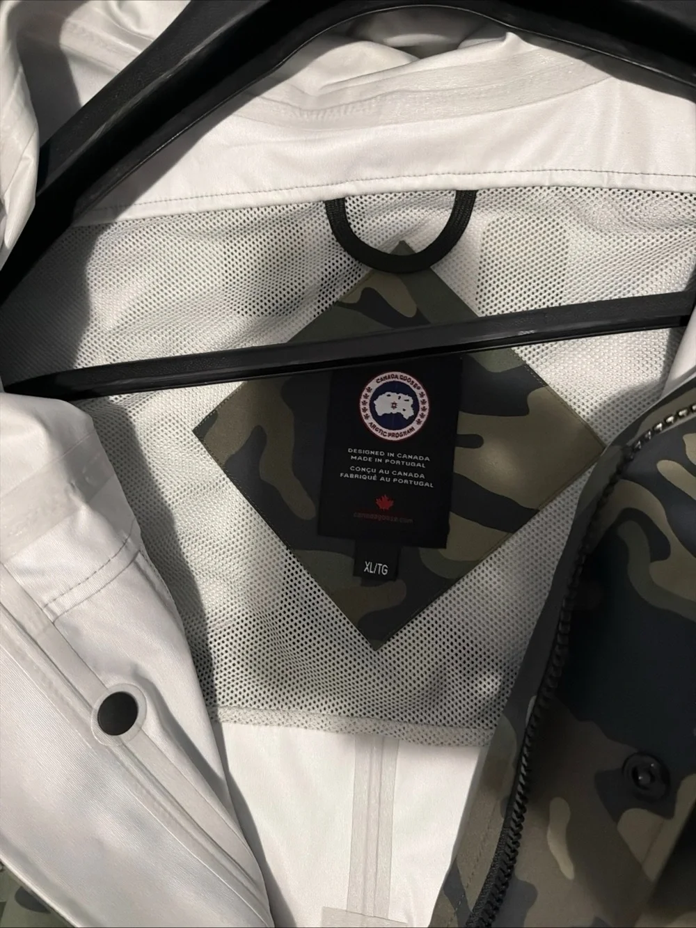 Canada Goose Seawolf Rain Jacket XL Green Camo